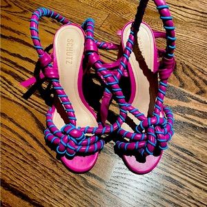 Unique Schutz Sandal Heels.